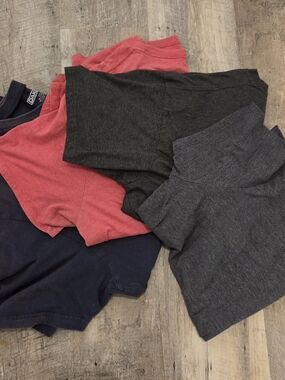 Men's Short Sleeve Tees — Navy, Red, Black 3XL